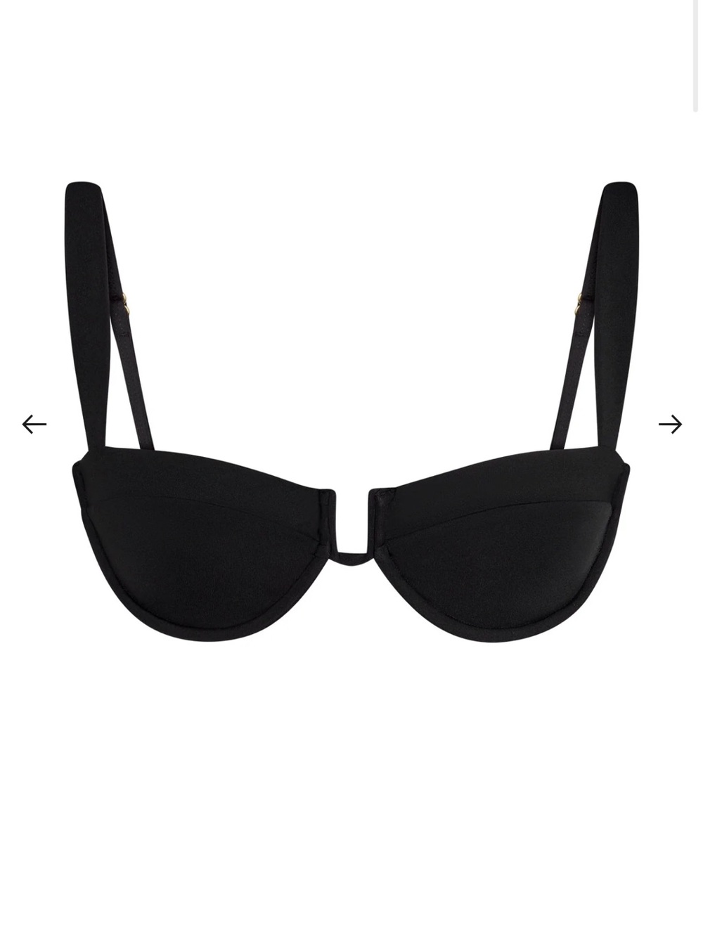 Monday Swimwear Cala Roja Bikini Top - Black